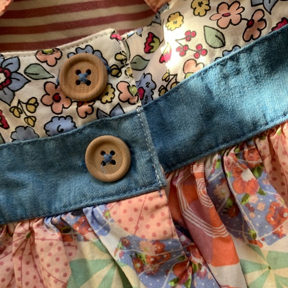 Matilda Jane Size 4 Parasol Knot Top Happy and Free collection Umbrellas - Picture 6 of 6